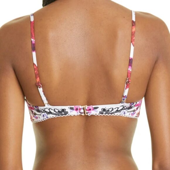 Camilla "Reign Of Roses" Underwire Swimsuit Bikini Top, Multicolor - Picture 3 of 3